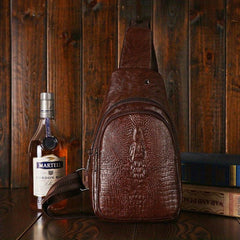 Crocodile Pattern Waterproof Waist Bag for Travel