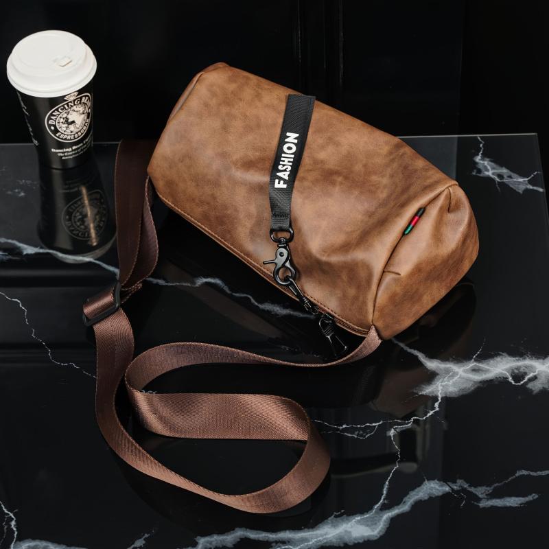 Men's Lightweight Round Crossbody Bag
