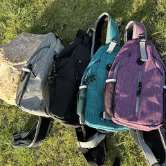 Men's Messenger Bag Outdoor Lightweight Shoulder Bag With Earphone Hole