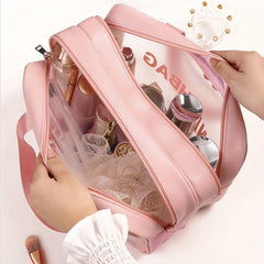 Large Capacity Cosmetics Storage Bag Double Layer Toiletry Bag