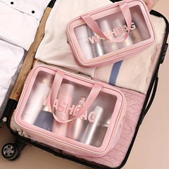 Large Capacity Cosmetics Storage Bag Double Layer Toiletry Bag