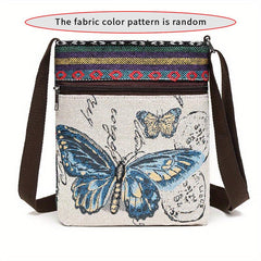 Embroidered Owl Animal Tote Bag Large Capacity Shoulder Bag