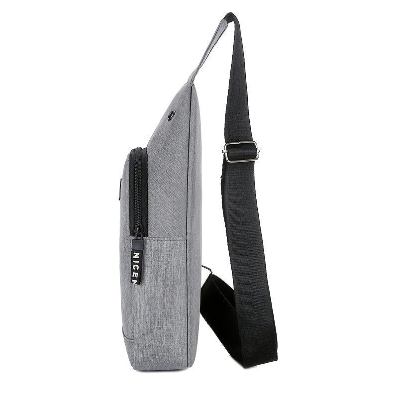 Men's Waterproof Nylon Chest Bag Casual Shoulder Storage Bag