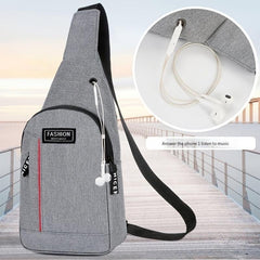 Men's Waterproof Nylon Chest Bag Casual Shoulder Storage Bag