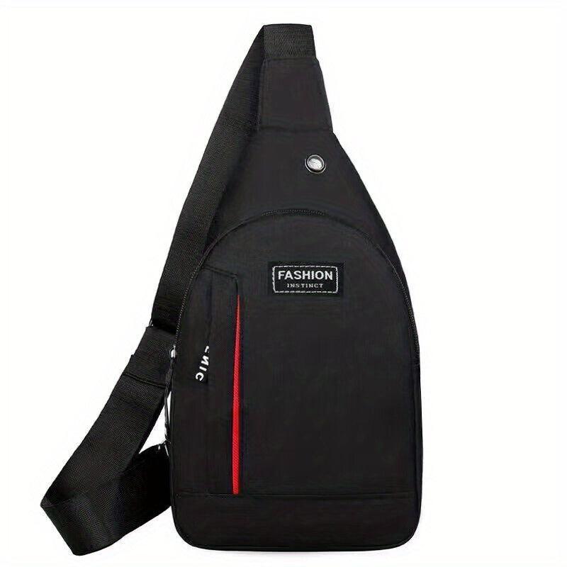 Men's Waterproof Nylon Chest Bag Casual Shoulder Storage Bag
