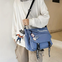 Men's Women's Crossbag Canvas Messenger Bag Large Capacity