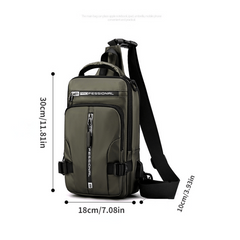 Men's Casual Waterproof Crossbody Bag