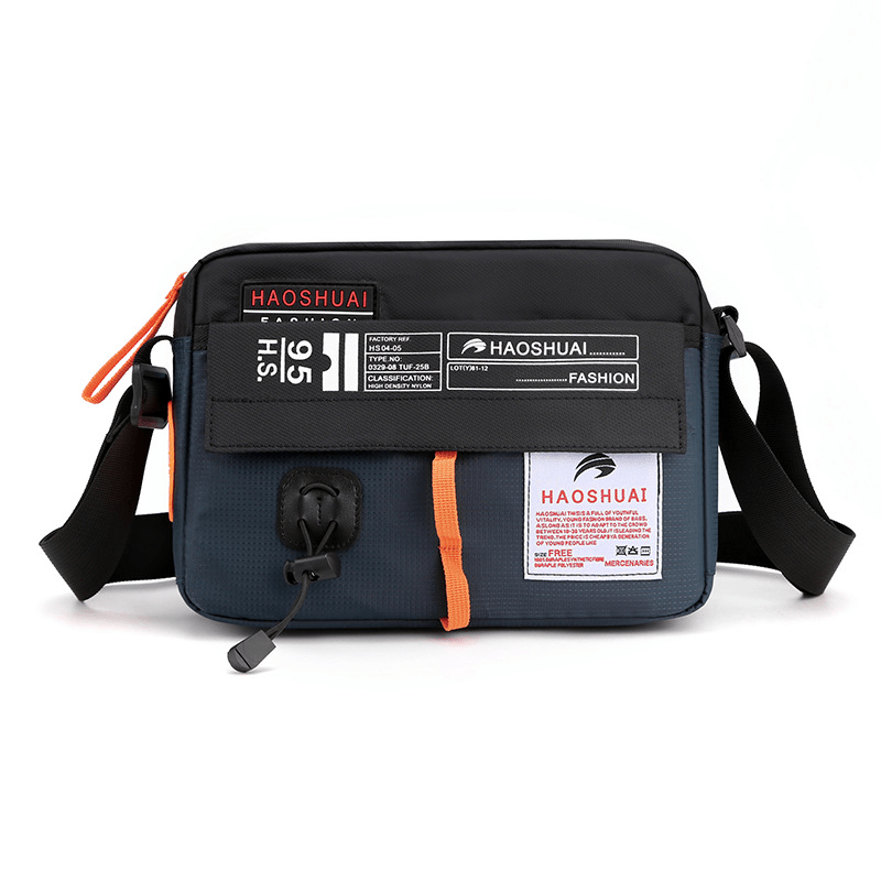 Men's Waterproof Nylon Shoulder Bag for Travel