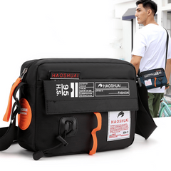 Men's Waterproof Nylon Shoulder Bag for Travel