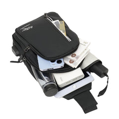 Waterproof Crossbody Bag With Earphone Hole For Men