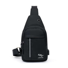 Waterproof Crossbody Bag With Earphone Hole For Men