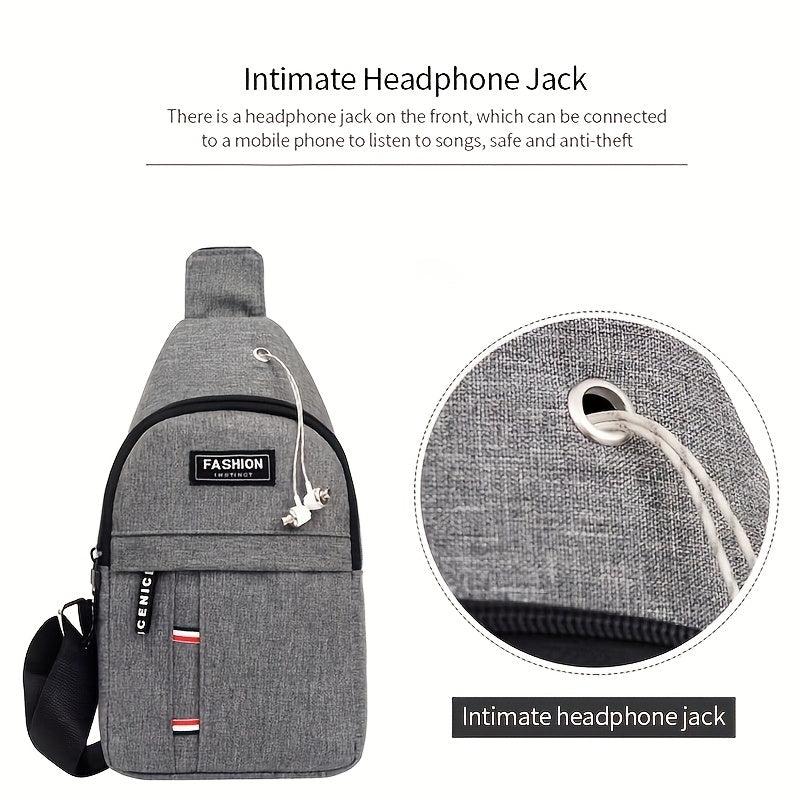 Men's Chest Bags Casual Waist Bags NylonTravel Bags Waterproof
