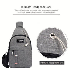 Men's Chest Bags Casual Waist Bags NylonTravel Bags Waterproof