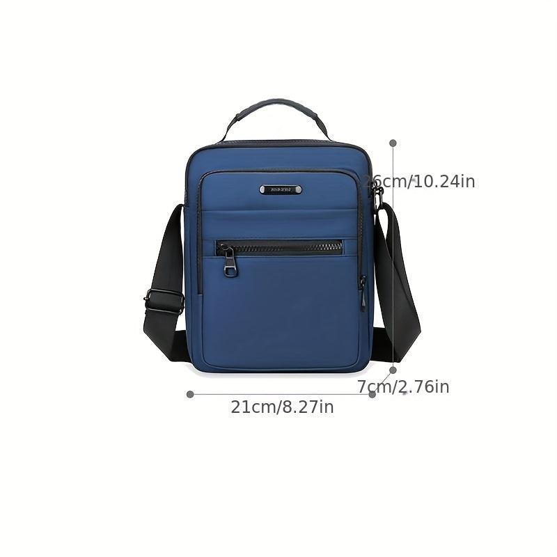 Men's Solid Shoulder Bag Crossbody Bag Multifunctional Diagonal Shoulder Bag