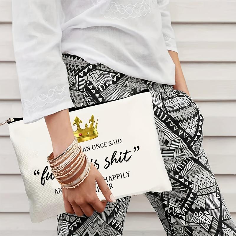 Print Portable Storage Bag Lightweight Cosmetic Organizer Zipper Pouch