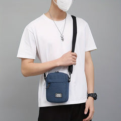 Men's Casual Small Shoulder Bag Square Crossbody Bag