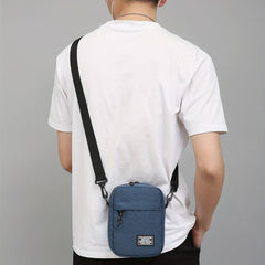 Men's Casual Small Shoulder Bag Square Crossbody Bag