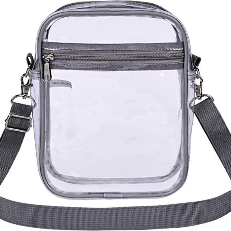 Transparent PVC Diagonal Shoulder Bag Waterproof Beach Coin Storage