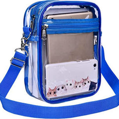 Transparent PVC Diagonal Shoulder Bag Waterproof Beach Coin Storage