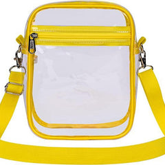 Transparent PVC Diagonal Shoulder Bag Waterproof Beach Coin Storage