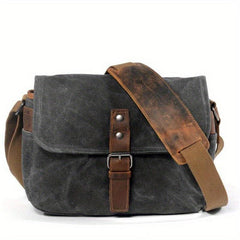 Outdoor Canvas Crossbody Bag Vintage Student Commuter Messenger Sling Bag