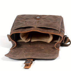 Outdoor Canvas Crossbody Bag Vintage Student Commuter Messenger Sling Bag