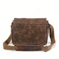 Outdoor Canvas Crossbody Bag Vintage Student Commuter Messenger Sling Bag