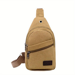 Men's Chest Bag Casual Phone Bag Crossbody Bag Multifunctional Shoulder Bag