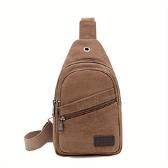 Men's Chest Bag Casual Phone Bag Crossbody Bag Multifunctional Shoulder Bag