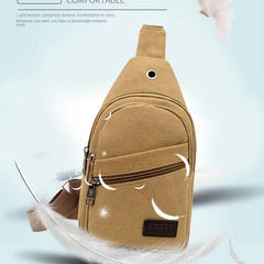 Men's Chest Bag Casual Phone Bag Crossbody Bag Multifunctional Shoulder Bag