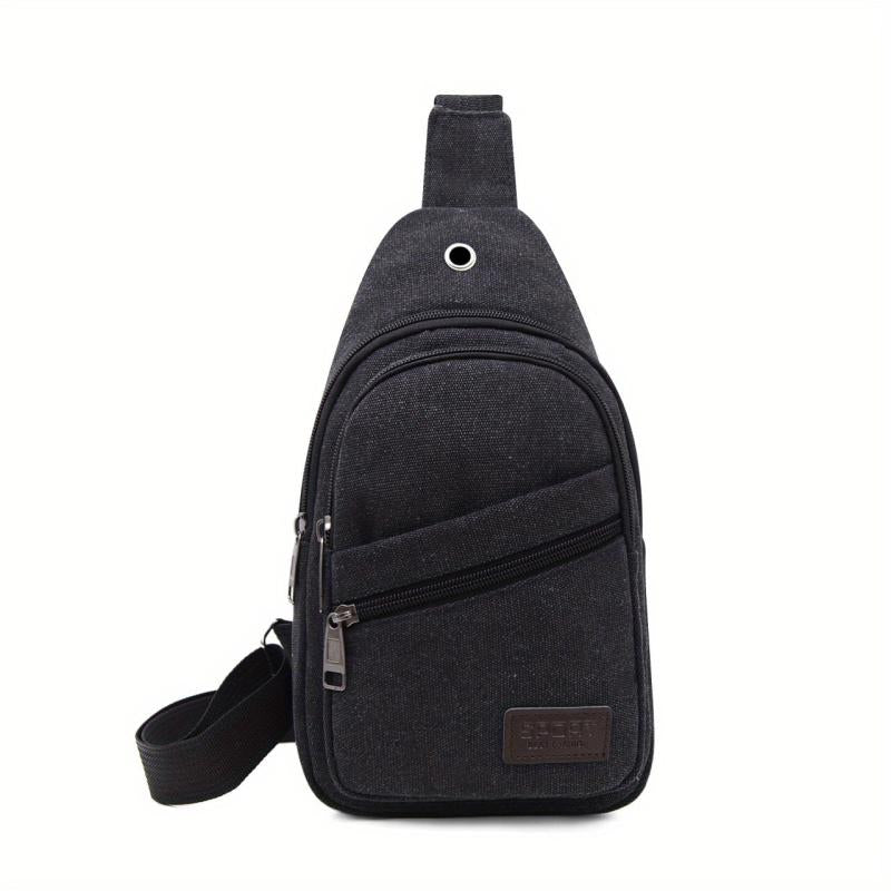 Men's Chest Bag Casual Phone Bag Crossbody Bag Multifunctional Shoulder Bag