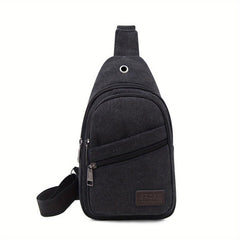 Men's Chest Bag Casual Phone Bag Crossbody Bag Multifunctional Shoulder Bag