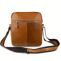 Men's Leather Crossbody Bag Top Layer Cowhide Business Messenger Bag