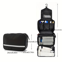 Portable 3-in-1 Hanging Toiletry Bag Dry/Wet Separation Travel Storage
