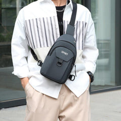Men's Chest Bag Daily Commuting Messenger Bag Sports Backpack