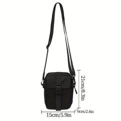 Mini Diagonal Bag One Shoulder Crossbody Bag Men's Small Chest Nylon Canvas Slin