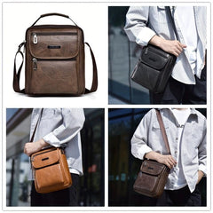 Men's Large Capacity Messenger Bag Vintage Shoulder Bag Business Crossbody Bags