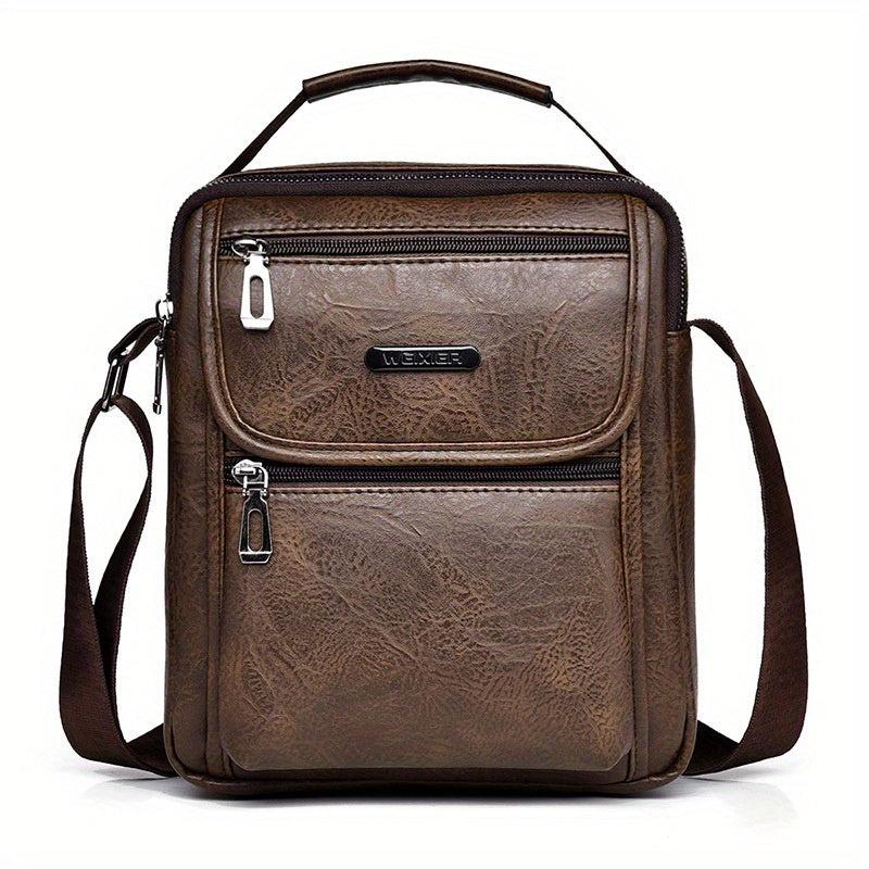 Men's Large Capacity Messenger Bag Vintage Shoulder Bag Business Crossbody Bags