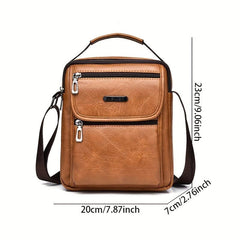 Men's Large Capacity Messenger Bag Vintage Shoulder Bag Business Crossbody Bags