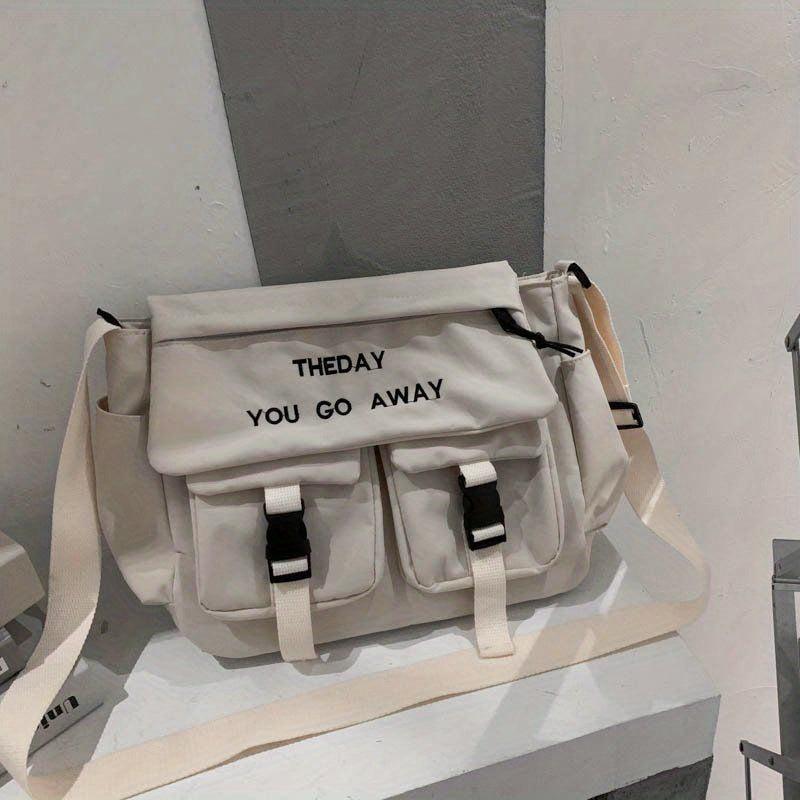 Men's Shoulder Crossbody Bag Street Hip Hop Casual Messenger Bag