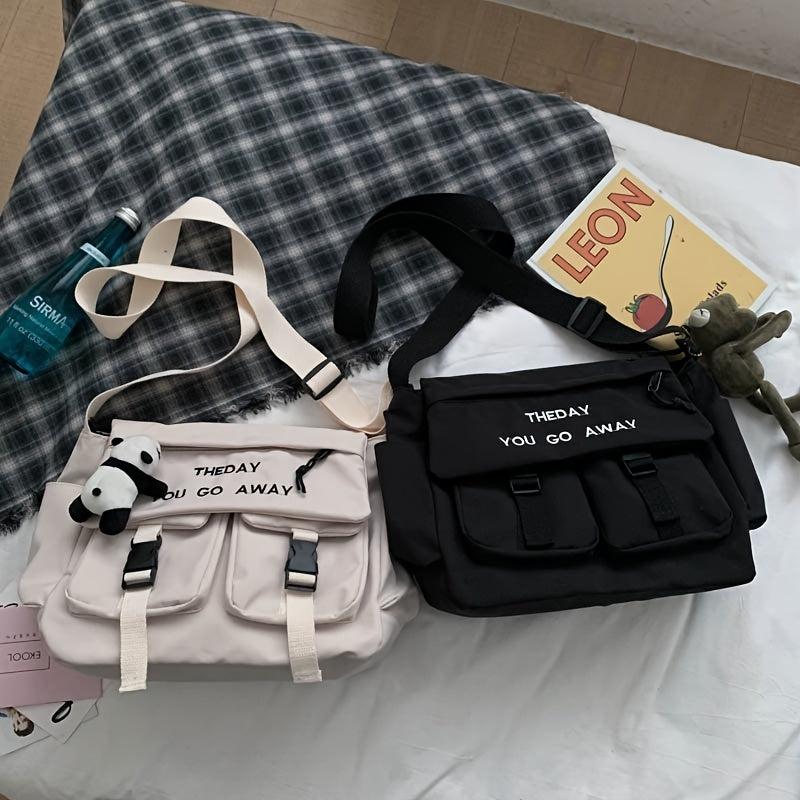 Men's Shoulder Crossbody Bag Street Hip Hop Casual Messenger Bag