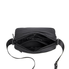 Water-Resistant Crossbody Bag with Flap Opening