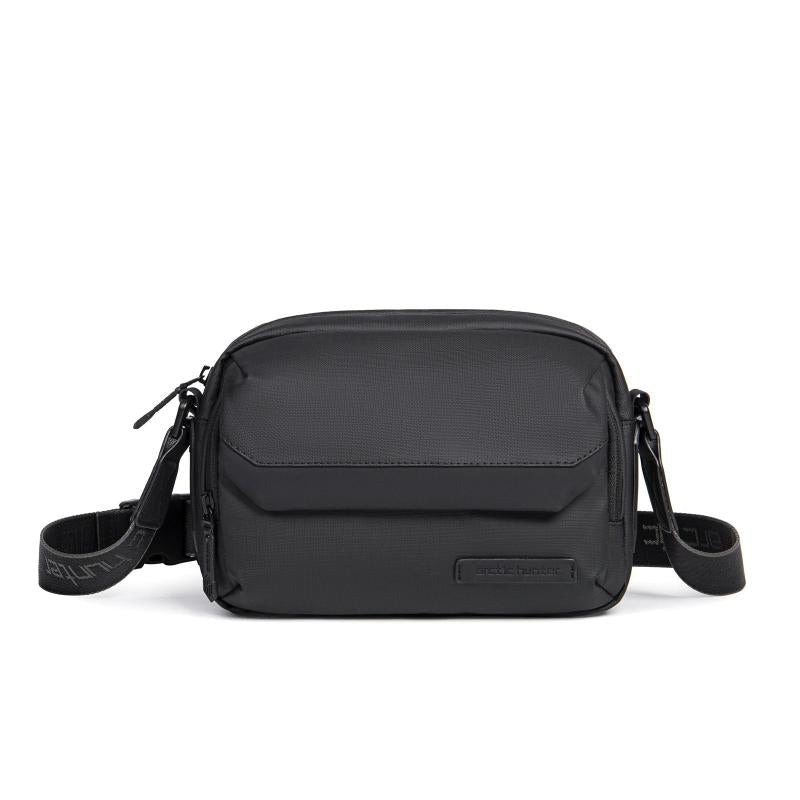 Water-Resistant Crossbody Bag with Flap Opening