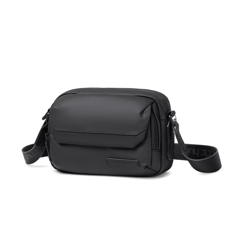 Water-Resistant Crossbody Bag with Flap Opening