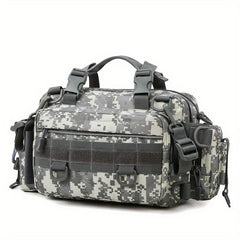 Large Capacity Fishing Waist Bag Camo Crossbody Mountaineering Bag