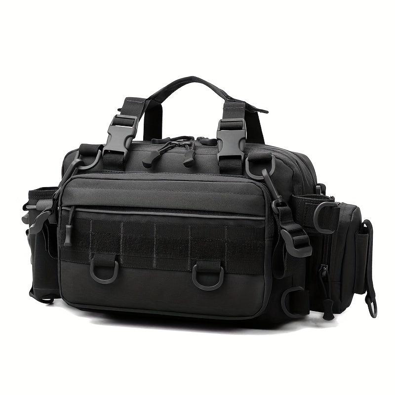 Large Capacity Fishing Waist Bag Camo Crossbody Mountaineering Bag