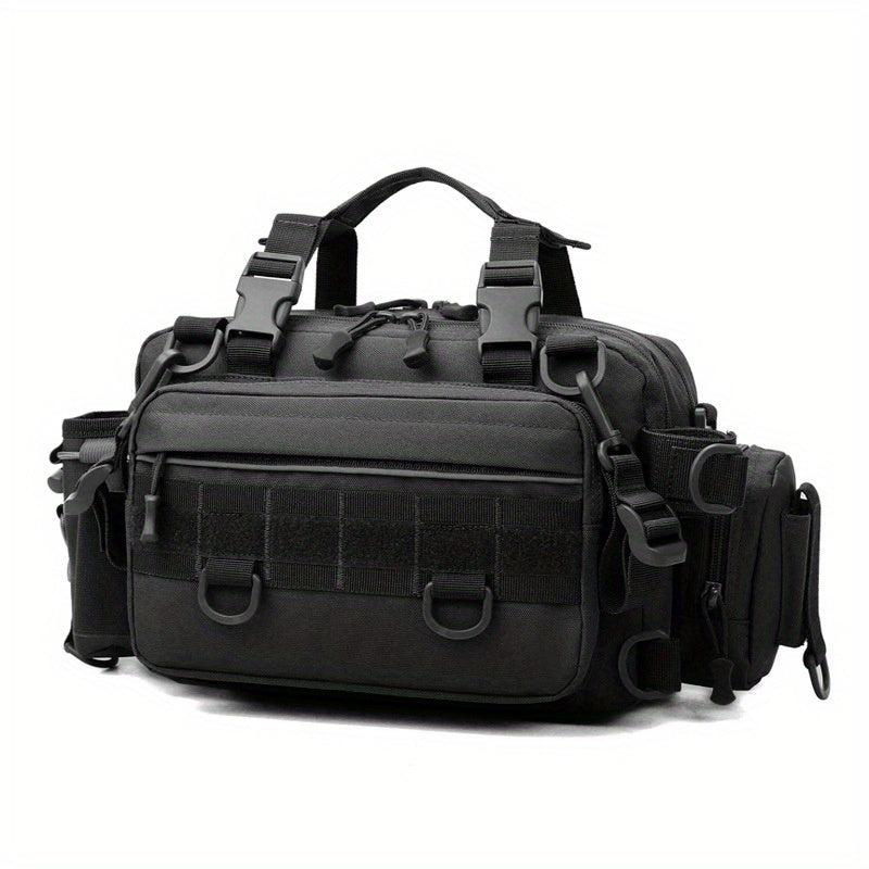 Large Capacity Fishing Waist Bag Camo Crossbody Mountaineering Bag