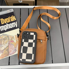 Men's Casual Small Zipper Crossbody Bag Shoulder Bag