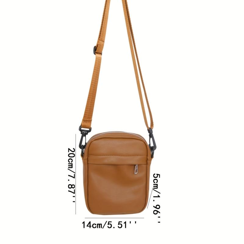 Men's Casual Small Zipper Crossbody Bag Shoulder Bag