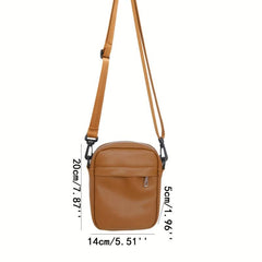 Men's Casual Small Zipper Crossbody Bag Shoulder Bag
